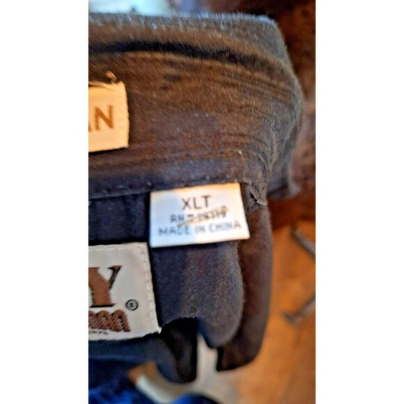 Ely Cattleman Pearl‎ Snap Button Shirt Men's XL Tall Black - Picture 5 of 6